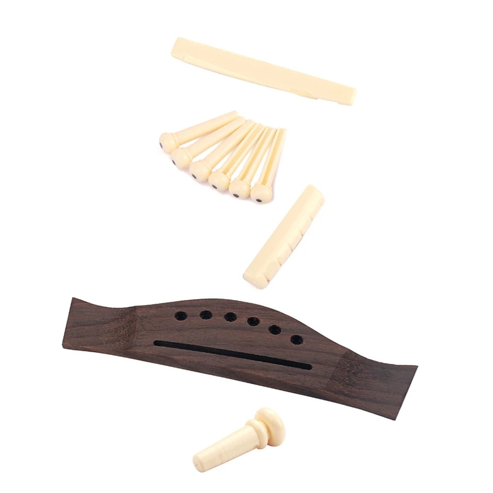 

Tail Nail Set Saddle Pins for Acoustic Folk Vintage Style -String Precisely Shaped Slotted Pre-Drilled Easy