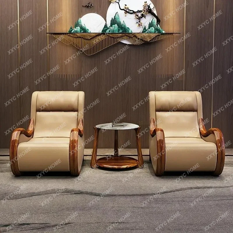 

Современное китайское кресло для отдыха из эбенового дерева, одноместный диван.