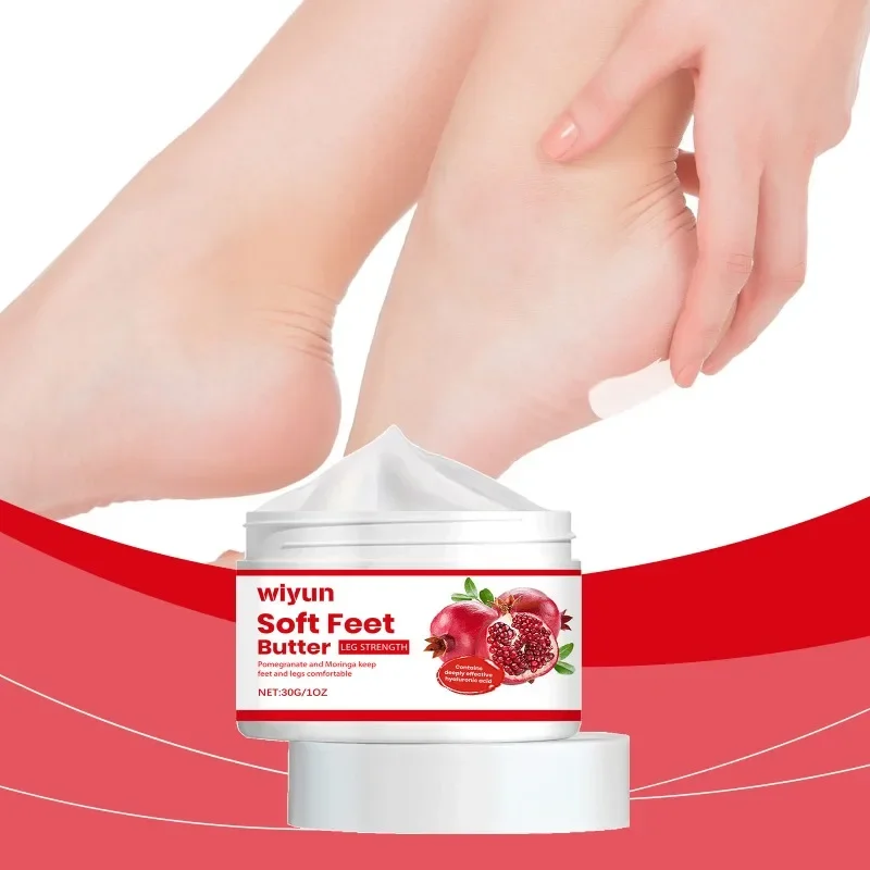 Foot Moisturizing Cream Pomegranate Moringa Seed Soft Feet Butter Spa Leg Strength Quality Smoothing Dead Skin Remover Foot Care