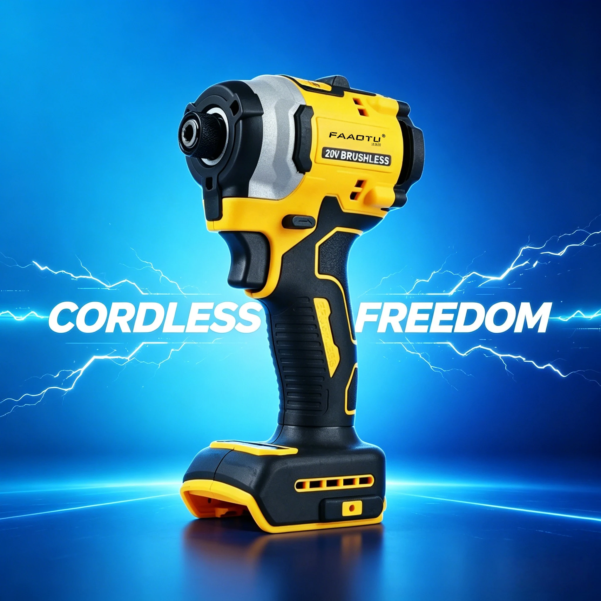 FAAOTU DCF850 Cordless Impact Wrench - 20V DW Battery Compatible High Torque Rechargeable Power Tool