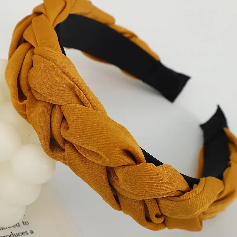 

Women's Silk Headband Bohemian Style Wide Knotted Twist Braid for Party Festival Vacation Fashion Hair Accessories