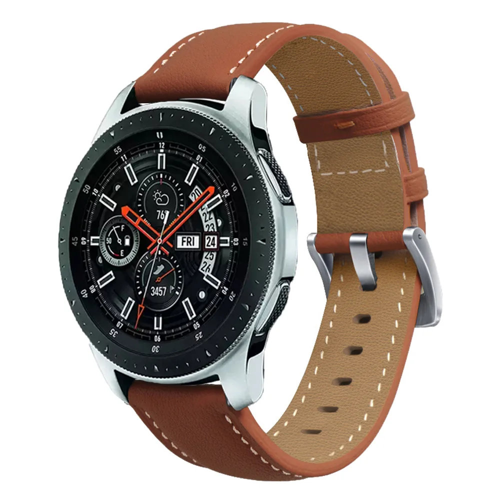 Für samsung galaxy 46mm SM-R800 armband ersatz leder armband für samsung uhr 3 45mm getriebe s3 22mm uhr armbänder armband