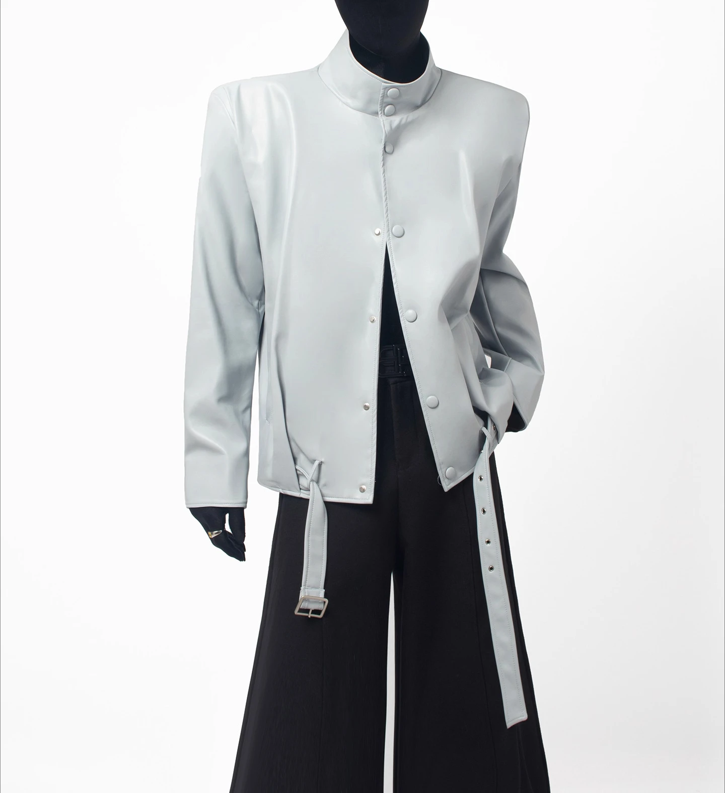 شخصية فو سترات من الجلد الرجال 2025 الخريف جديد الراقية وسيم شيك دراجة نارية جاكيتات الذكور الاتجاه معطف قصير القمم #3