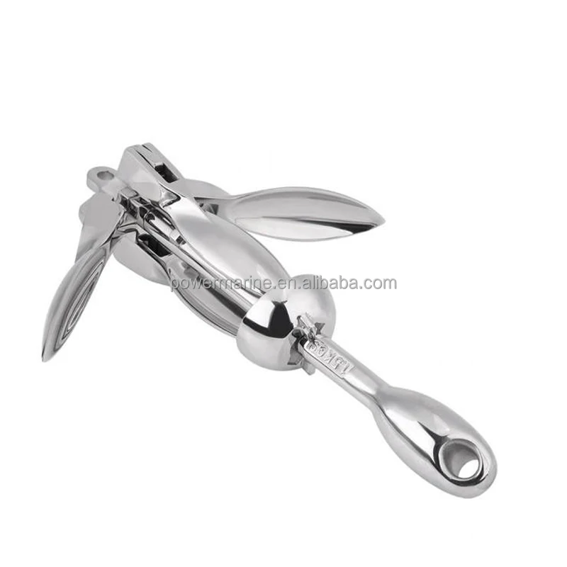 Factory Direct Sales Customized Parts 316 Stainless Steel Grapnel Anchor/Folding Anchor For Boat