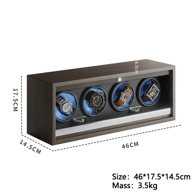 Imagem -06 - High End Automatic Ver Winder Rotação Mecânica Placer Antimagnético Household Ver Storage Box Rols Relógios Novo