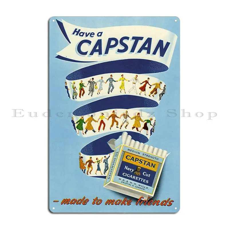 Capstan Navy Cut The English Favourites From The 50s Metal Plaque Poster Decoration Designer Classic Vintage Tin Sign Poster