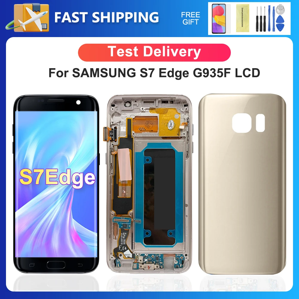 

For Samsung 5.5''S7 edge For AMOLED S7 Edge G935F G935W8 G935S LCD Display Touch Screen Digitizer Assembly Replacement