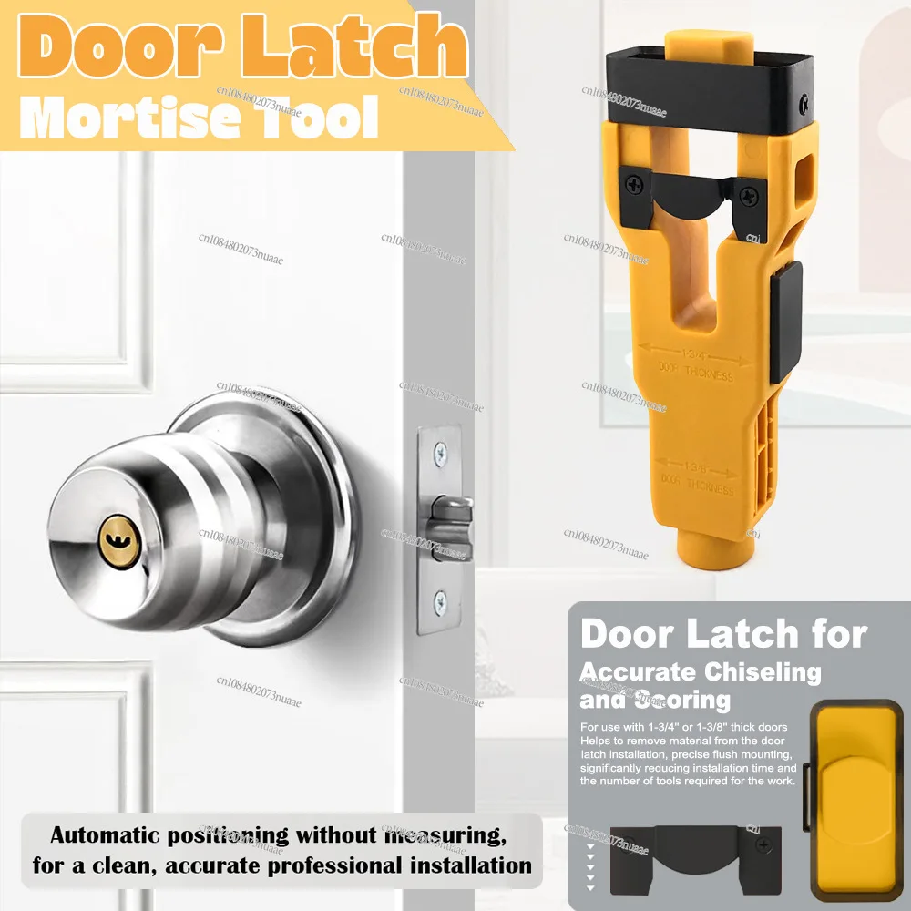 

Door Latch Mortise Tool Installation Kit Helps Remove Material for Door Lock Installation