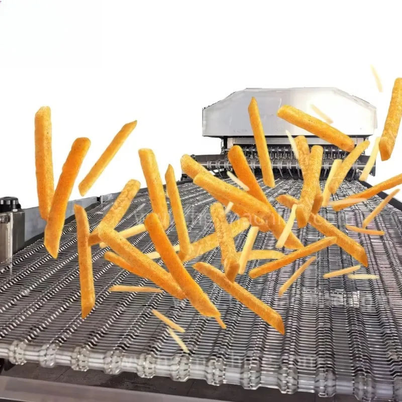 High Speed Industrial Frozen French Fries Production Line Compound Potato Chips Automatic Making Machine