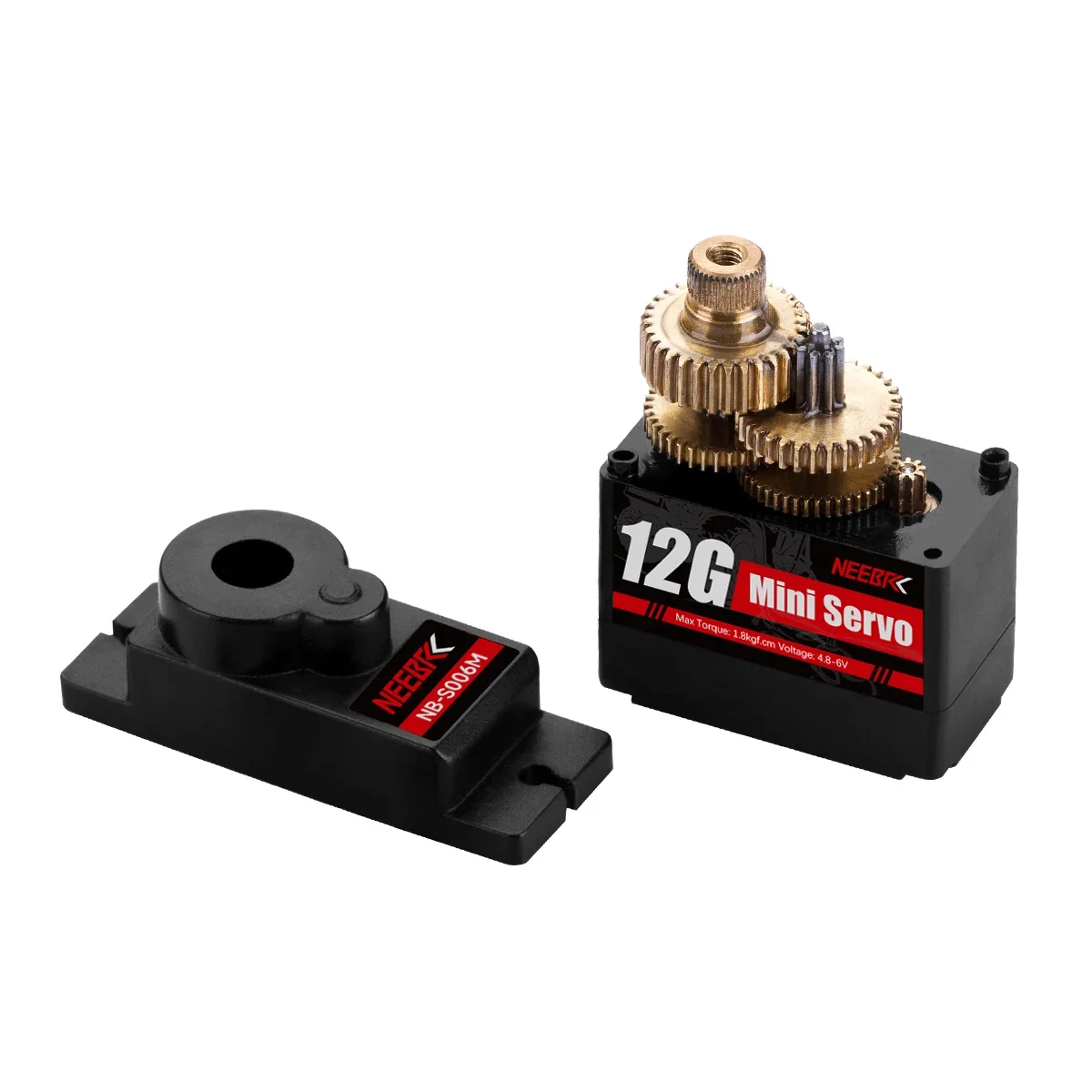 NEEBRC 12g Metal Gear Waterproof Micro Digital Servo for 1/24 SCX24 RC Car 450 Helicoper SG90 MG90S WLtoys Airplane Robot Parts