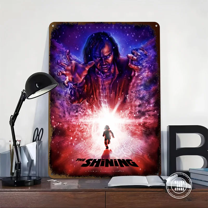 The Shining Movie Tin Poster Customized Wall Art Retro Vintage Metal Signs for Fans Room Wand Deko Bedroom Decoration Aesthetic