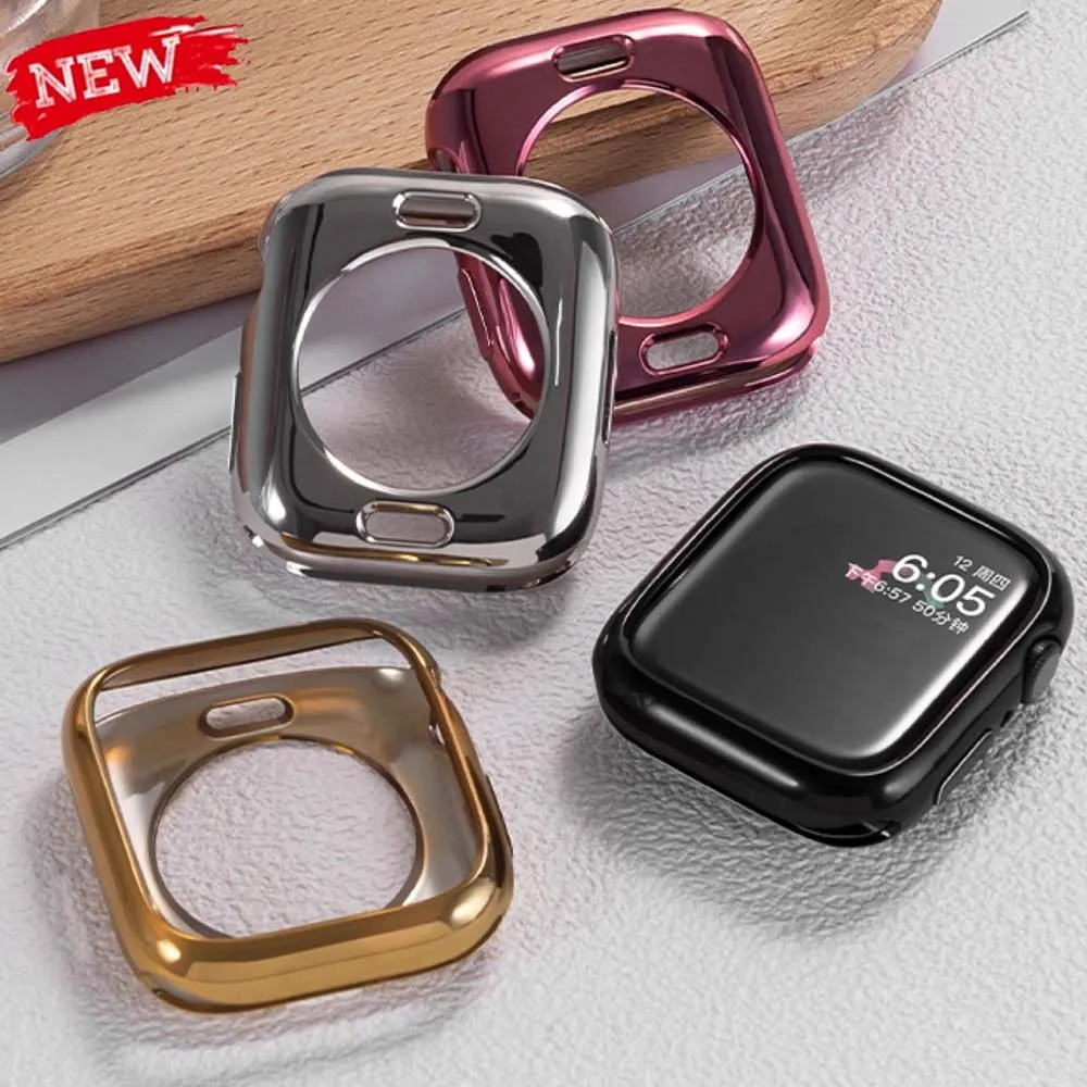 �y�Z�[�����zApple Watch 11 42mm/46mm�pTPU����P�[�X �\�t�g�t���J�o�[�o���p�[�V�F���ی�J�o�[ iWatch�V���[�Y10 9 8 7 SE 44MM�Ή�