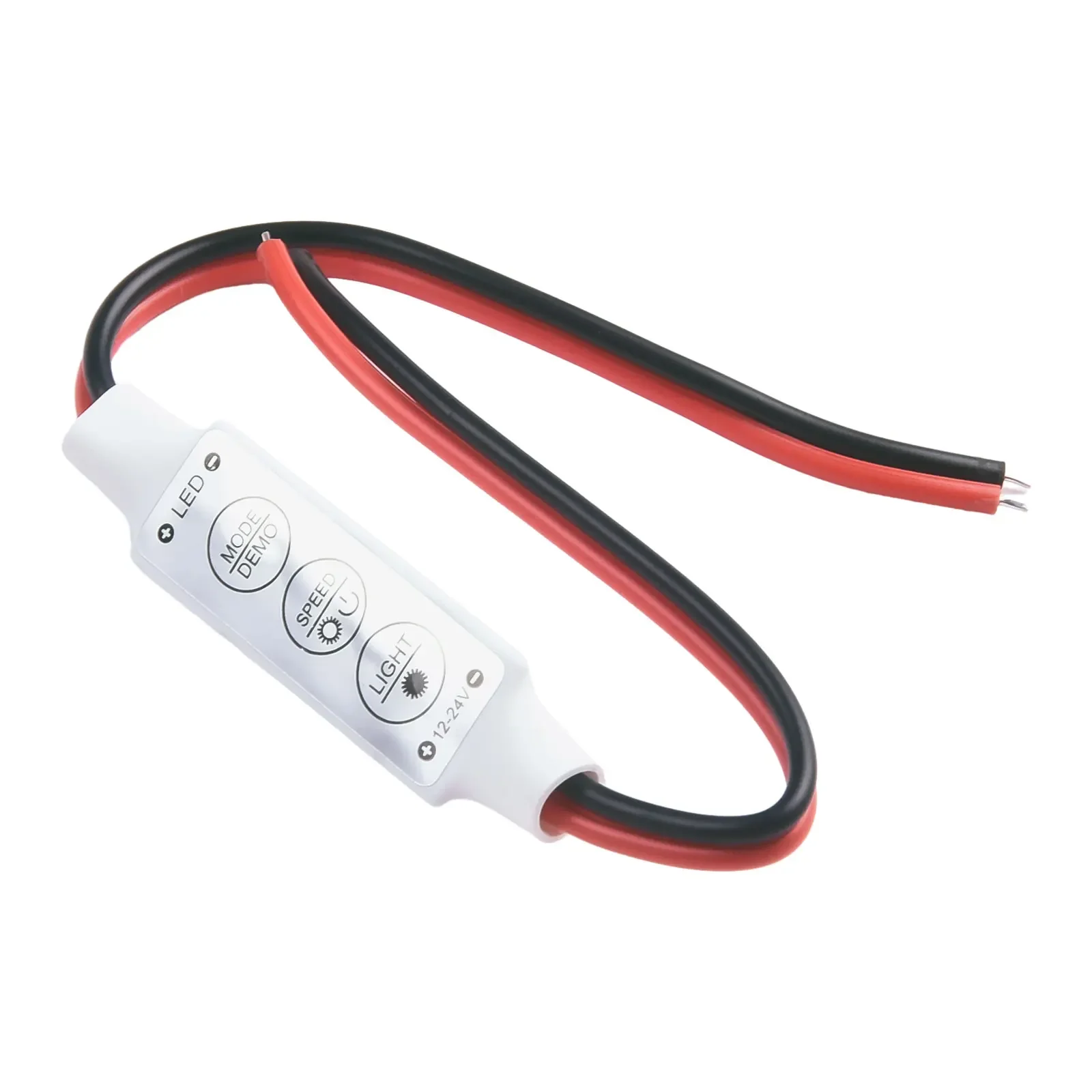 Strip Light Adjustable Brightness and Speed with 12V Mini LED Strip Light Dimmer Controller for 3528 5050 5630