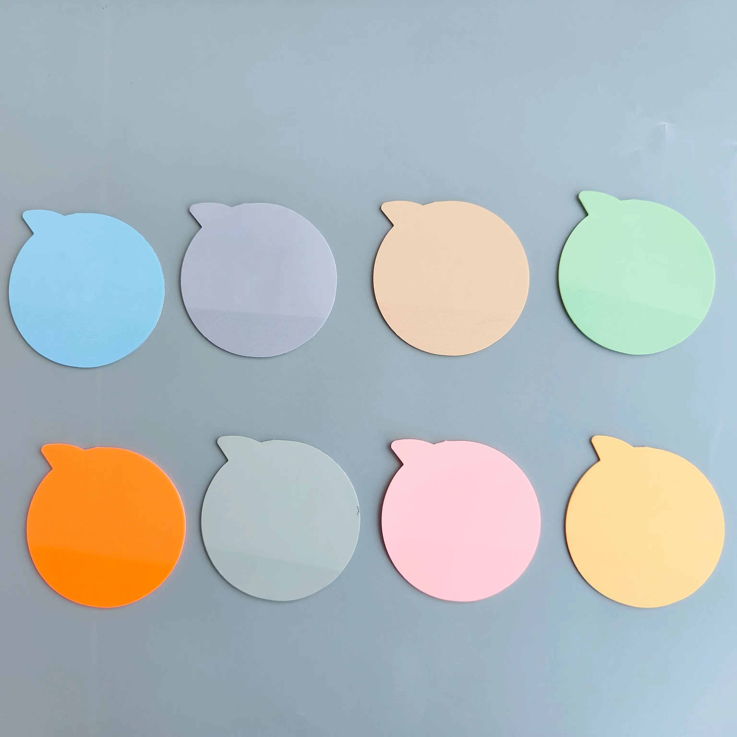 8Packs/160 Sheets Transparent Sticky Notes Self-Adhesive Annotation Books Notepad Bookmarks Memo Pad Index Tabs Stationery