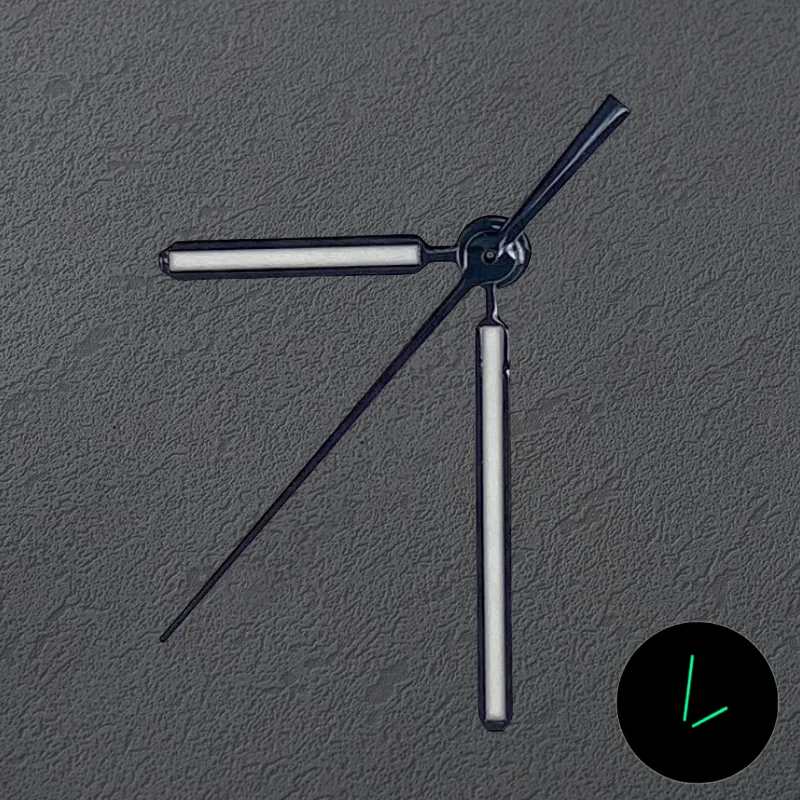 أعلى نهاية 9*13.5*13.5 مللي متر 3 دبابيس الإبر الأخضر مضيئة مؤشرات ساعة الأيدي مجموعة لحركة رويال أوك سيك NH35/NH36/4R/7S تعديل