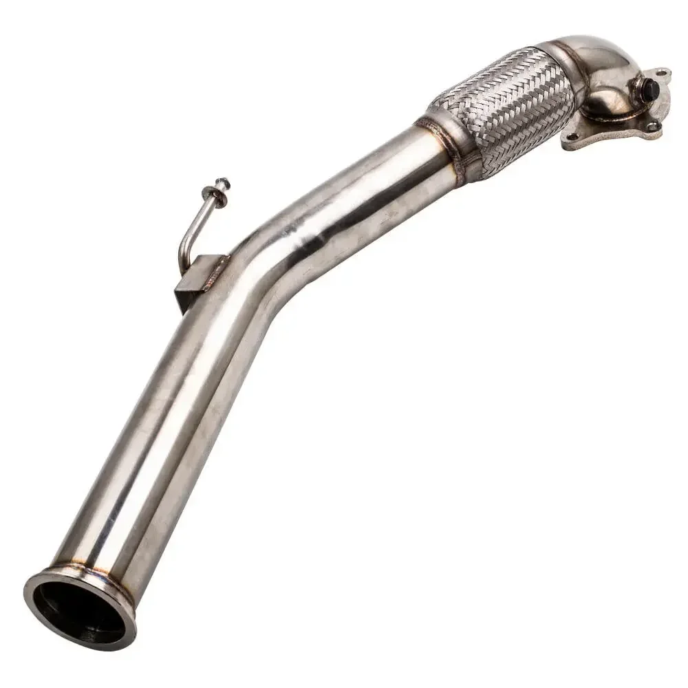 For VW Golf MK5 MK6 Audi A3 S3 Skoda Octavia Seat Leon Cupra R 2.0T 3" Outlet Stainless Steel Exhaust Muffler Decat Downpipe - view 2