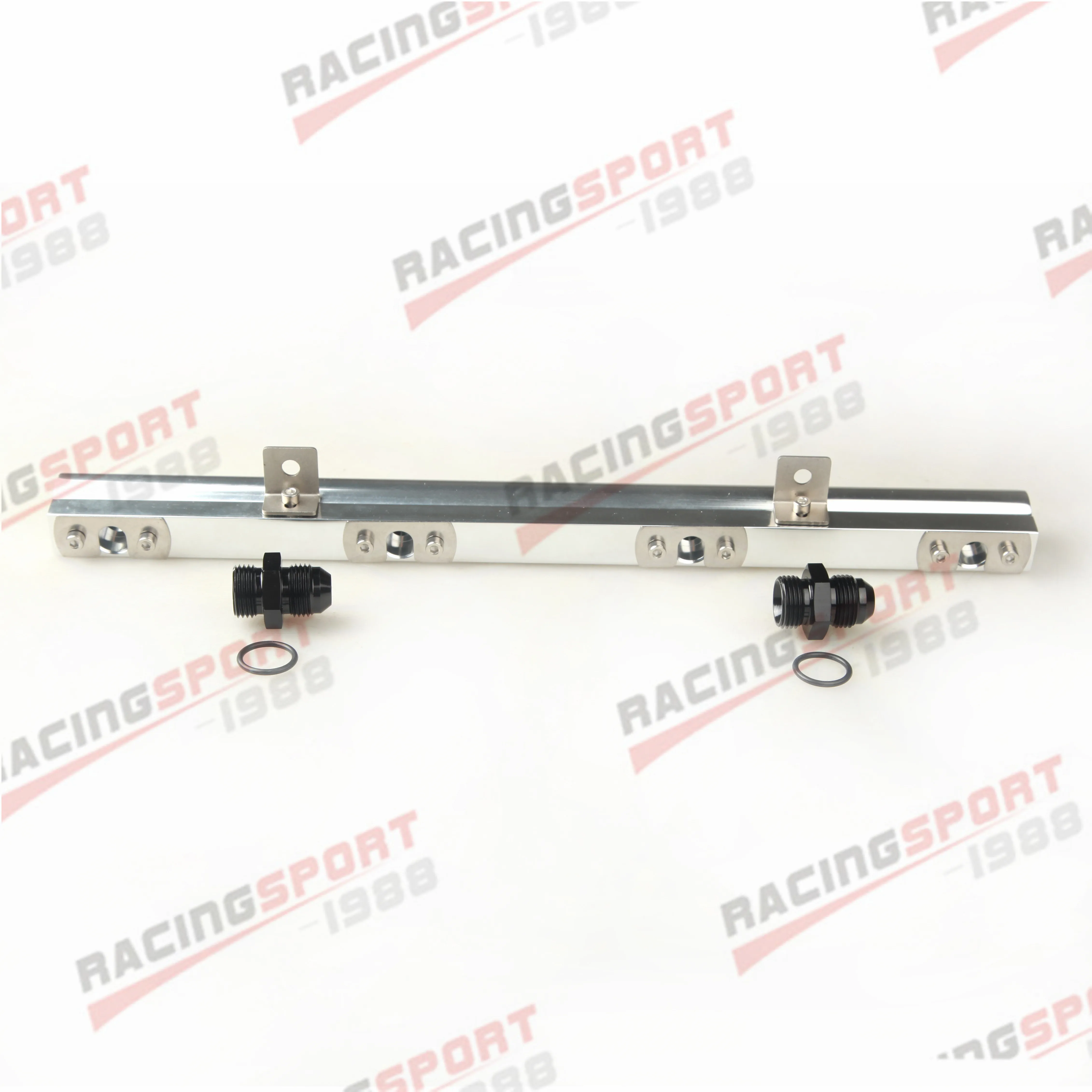 

High Flow CNC Billet Aluminum Fuel Rail For Volvo 240, 740, 940 Silver