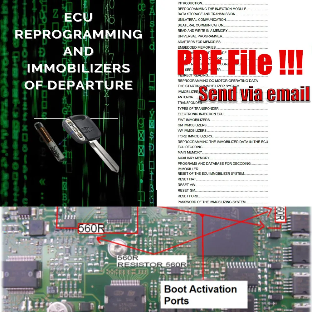 5 PCS ECU REPAIR Manuals E-BOOKS Repair Injection Modules in Workshop DIESEL ELECTRONICS Study Guide Car Truck Diagnostic Tools