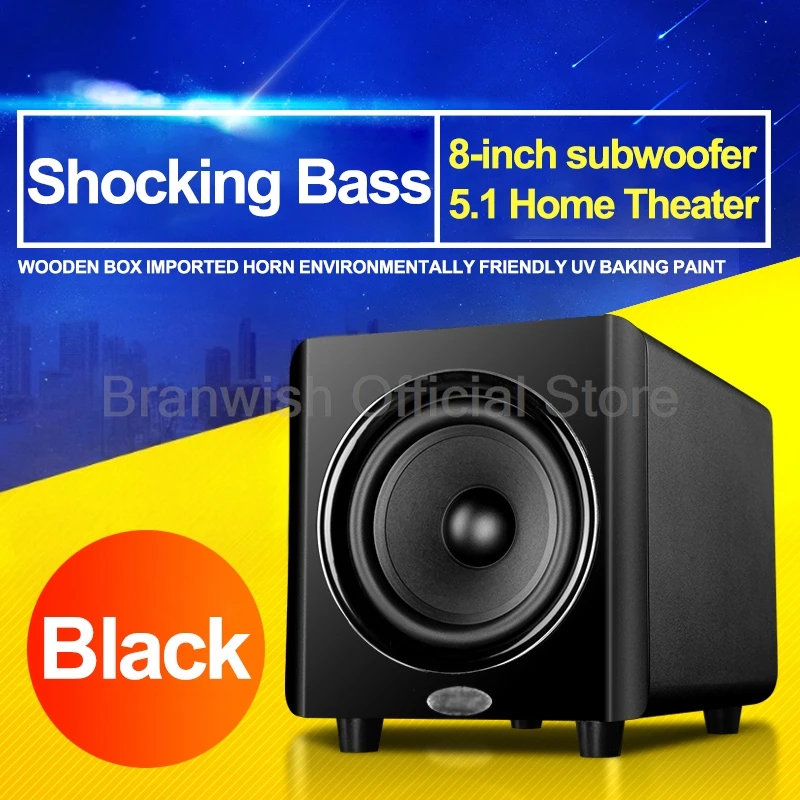 150W 8-inch Home Theater Subwoofer bocina Passive Subwoofer TV Computer Speakers Enthusiast HiFi Audio Amplifier 35Hz-300KHz