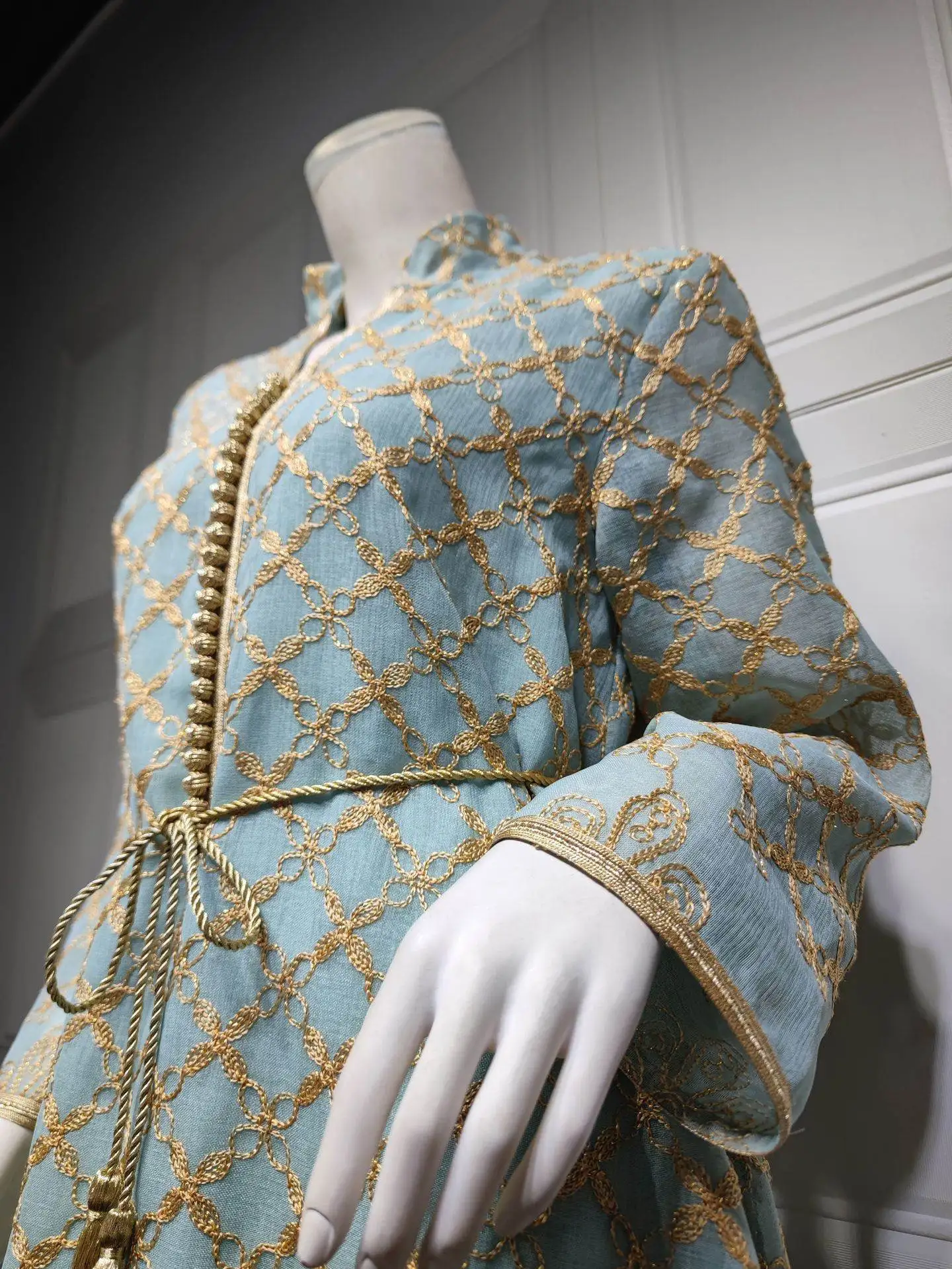 2023 الشرق الأوسط Faion المطرزة دكتور دبي S اندونيسيا المرأة حجم كبير رداء الدكتور عبر الحدود Ele Sle #4