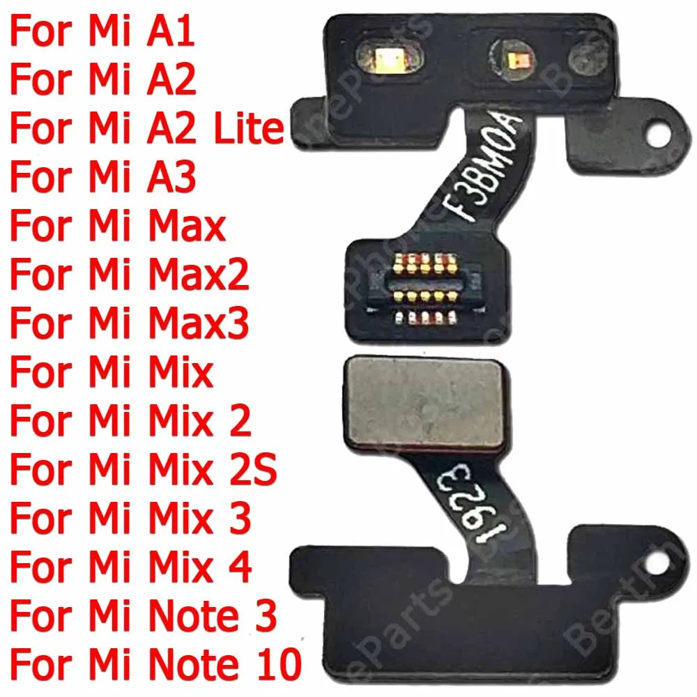 For Xiaomi Mi A1 5X A2 Lite 6X A3 Mix 2S 4 Max 2 3 Note 10 FlashLight Replacement Flash Light Distance Proximity Sensor