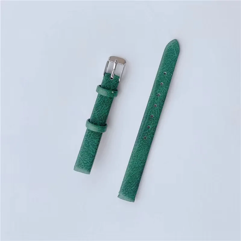 

New watch with women's watch vintage strap malachite small green strap 10mm