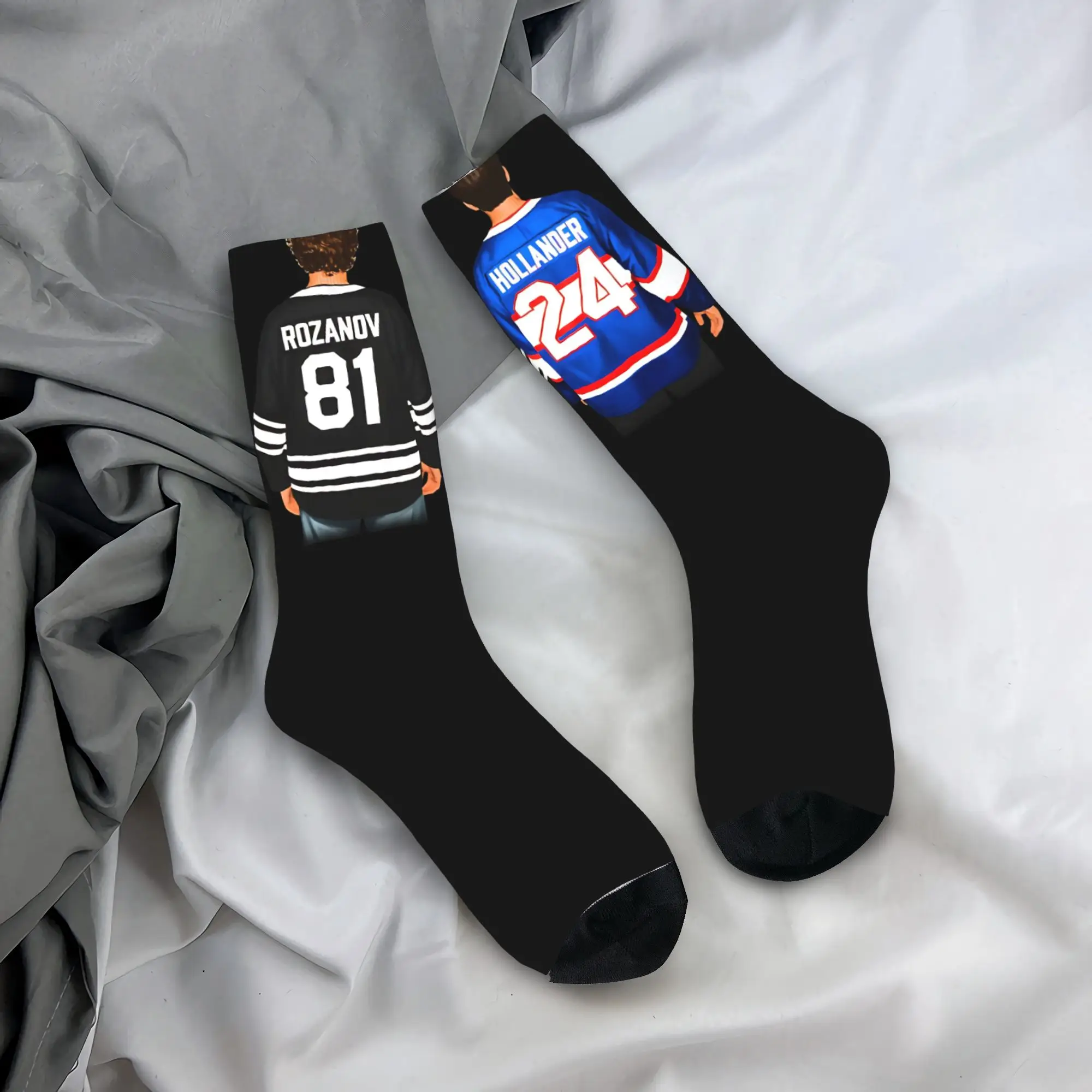 Calcetines de avivelería calentados para hombre y mujer, medias cálidas de invierno con diseño loco Shane Ilya número 24 81, calcetines de baloncesto absorbentes del sudor