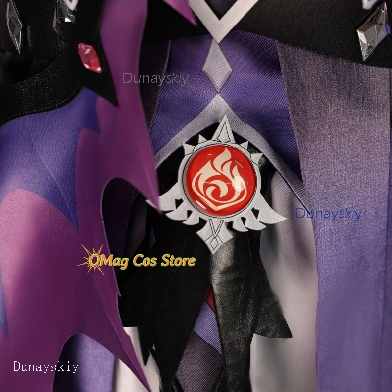 عيد الميلاد تأثيري أنيمي جينشين تأثير دورين تأثيري حلي أنيمي لعبة شخصية لعب الأدوار الزي الملحقات المعدنية هالوين د #3