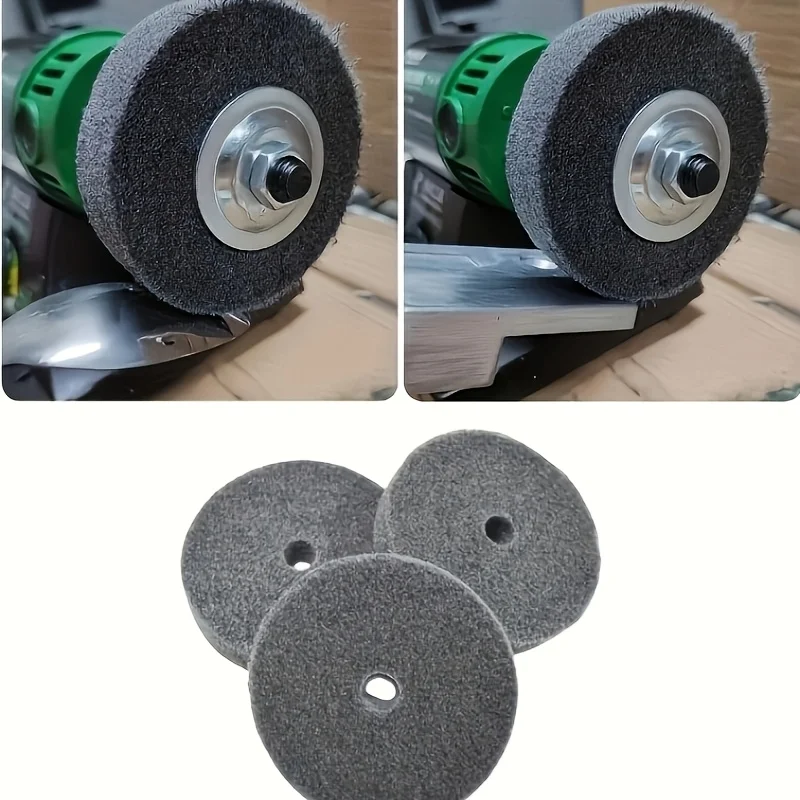 1 st/3 stks 3-inch fiber polijstschijven - 3/8-inch boring vervangende slijpschijven voor desktop polijstmachines en slijpmachines