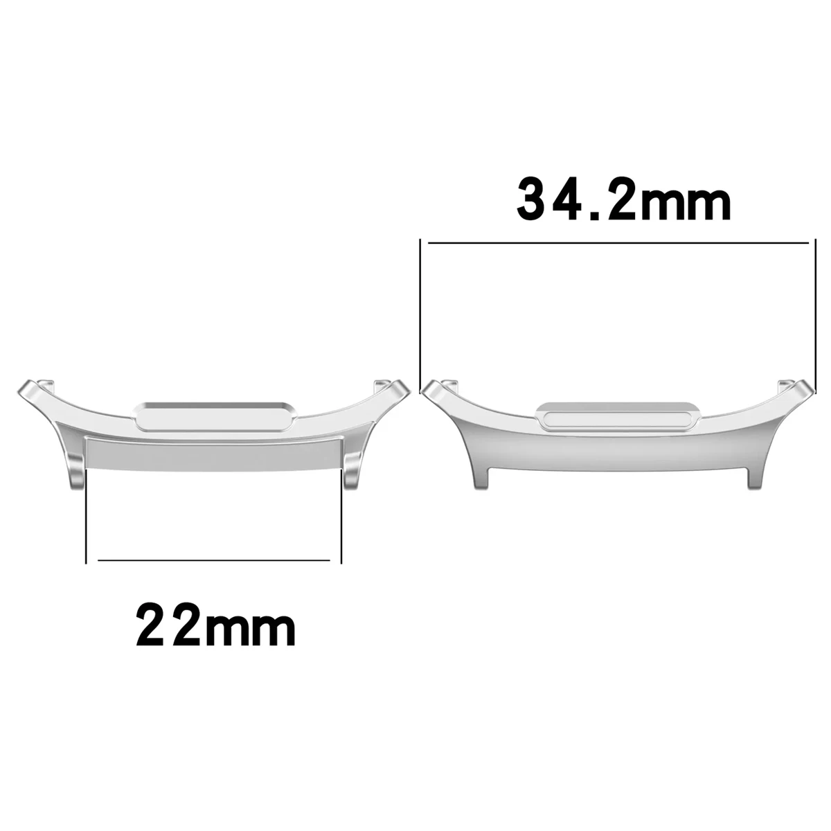 22mm Watch Connector for Samsung Galaxy Watch 8 7 6 5 4 40 44mm Metal Adapter for galaxy 6 4 classic 43mm 47mm 42 46 5 pro 45mm - view 3