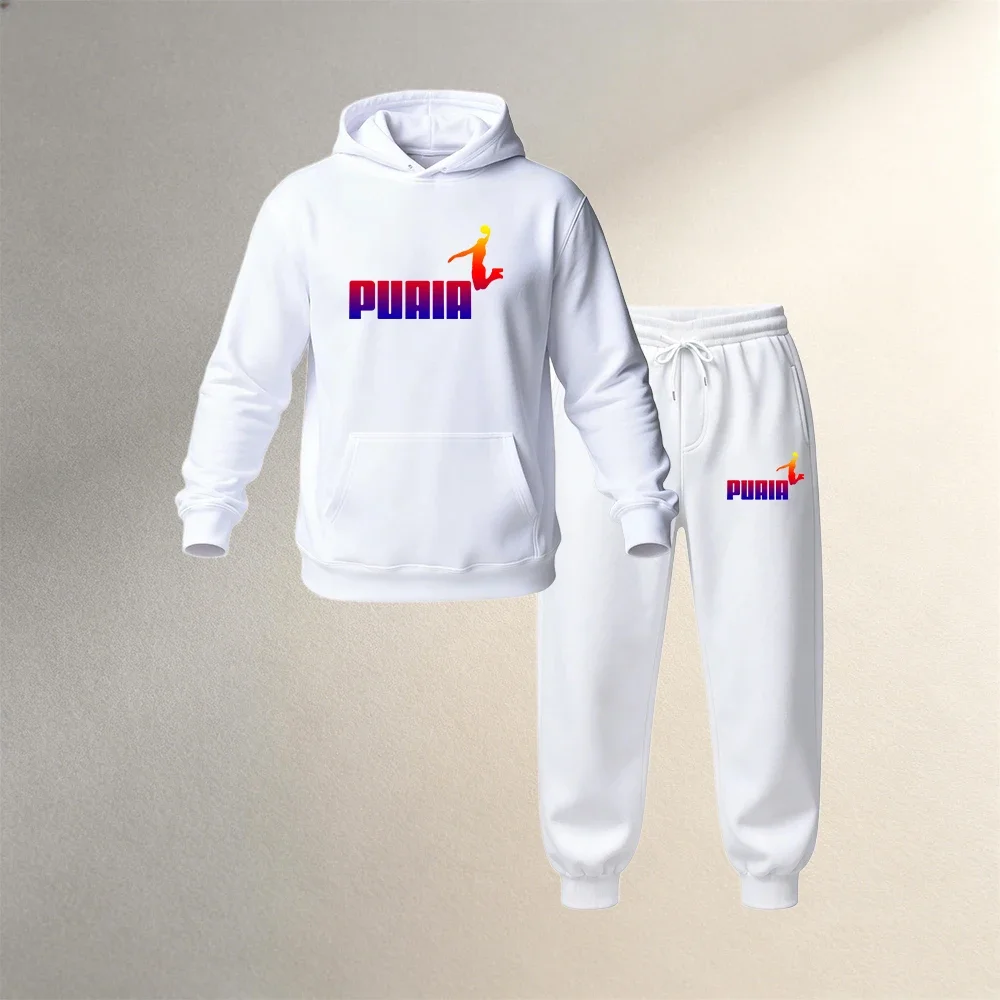 Men's Set/Hoodie/Pants Autumn Winter Daily Casual Sports Jogging Suit Home Outdoor Comfort Warm Hooded Sweatshirt and Sweatpants