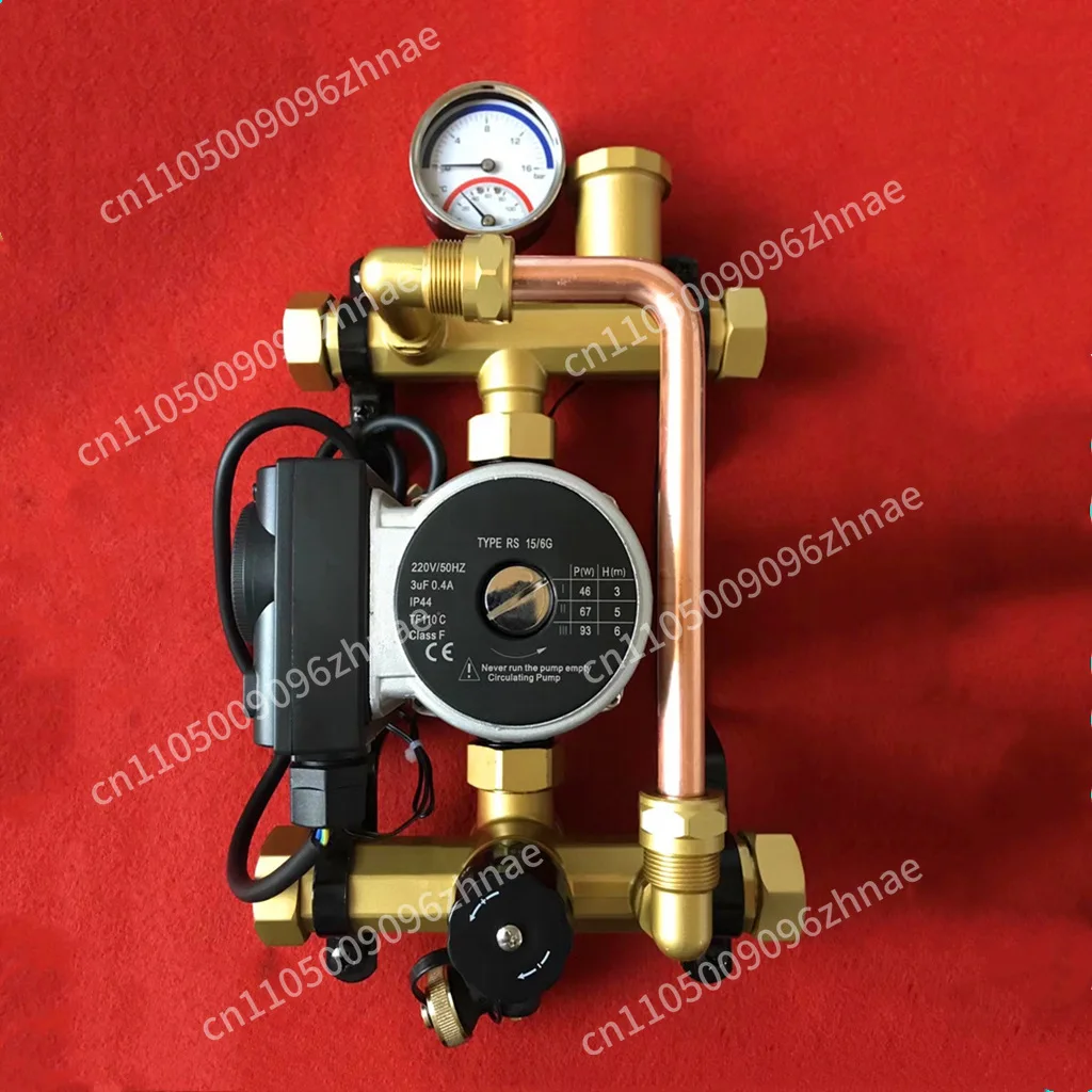 DF-1009 Under Flooring Heating Hot And Cold Water Circulation Pump Underfloor  Manifold System 0-90℃ Heating Device Mixing Valve