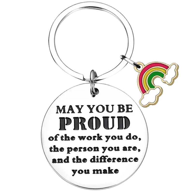 Coworker Appreciation Gift Keychain Thank You Gifts Key Chain Pendant Colleague Boss Teacher Going Away Retirement Gifts