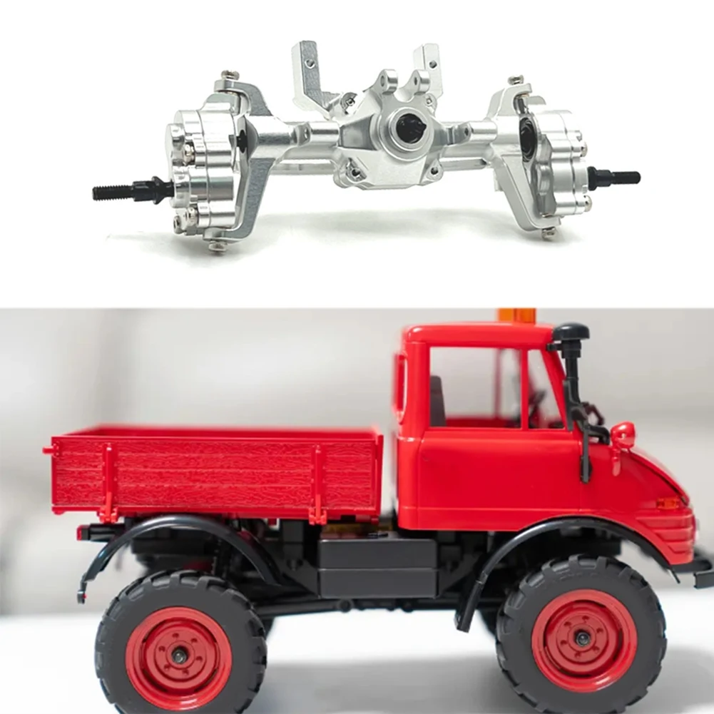 【A30I~】 Metal Complete Front Axle Kit for FMS 1/24 FCX24 Xiaoqi Crusher K5 RC Accessories Silver