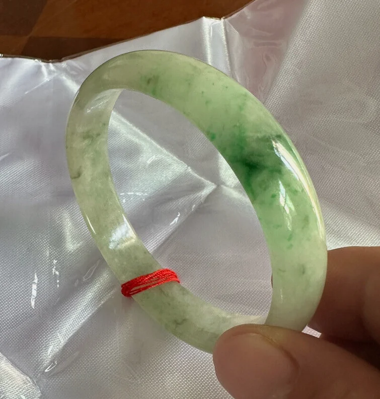 Real Certified Grade AAA Emerald Green Burma Jade Jadeite Bracelet Bangle 58mm