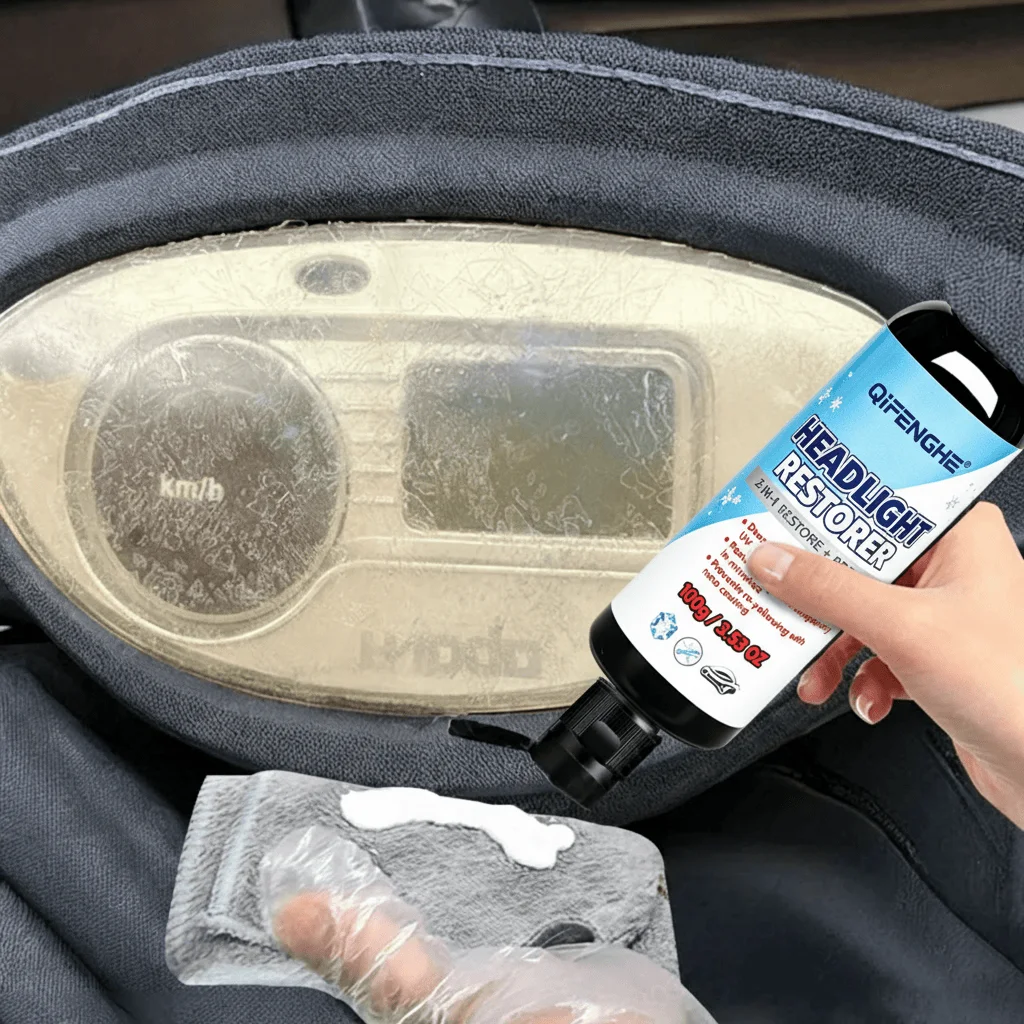 Car Headlight Restoration Cream Remove Yellowing Oxidation Restore Clarity Protective Coating 100g