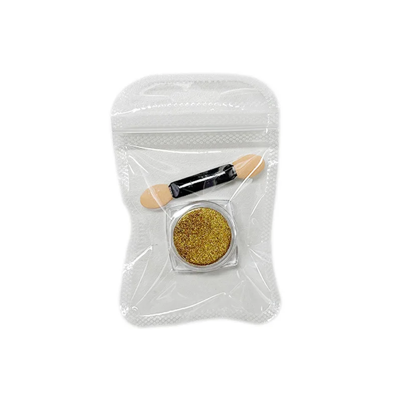 1 ボックスネイルミラーグリッターパウダーメタリックカラフルなダストメタル効果ネイルグリッターゴールドネイルアート UV ジェルポリッシュクロームフレークダスト