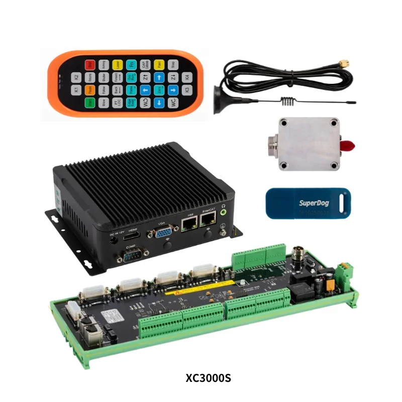 CNC 1500W 2000W 3000W XC3000S Mesin Pemotong Laser Sistem Kontrol Serat Optik Mendukung Pulsa Bus