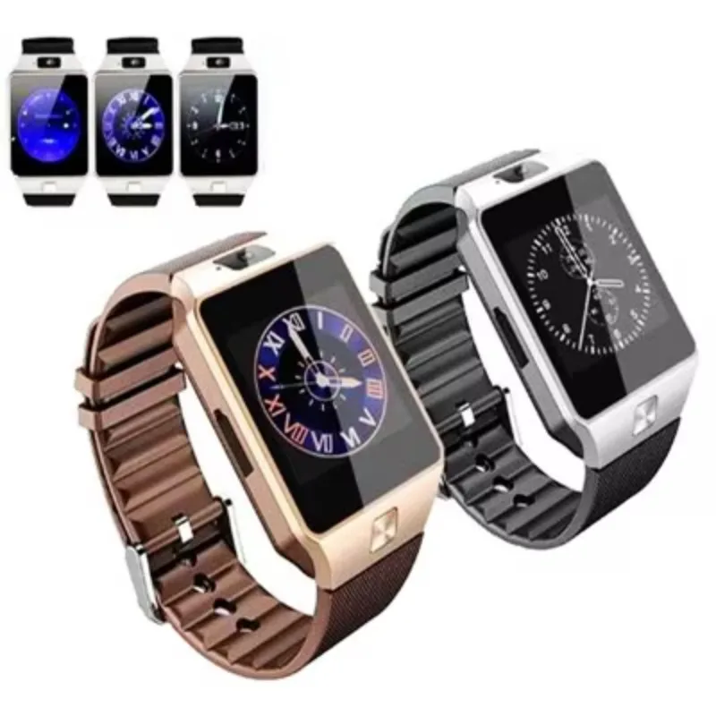 Portable Sport Smartwatch DZ09 with Camera Mobile Smart Watch Phone for Android Support Card