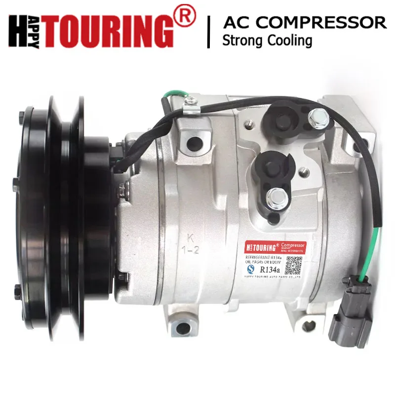 

10S15C AC Compressor for John Deere Komatsu Hitachi Dozer Excavator Wheel Loader 4431081 4436025 20Y-979-6120 421-07-31220
