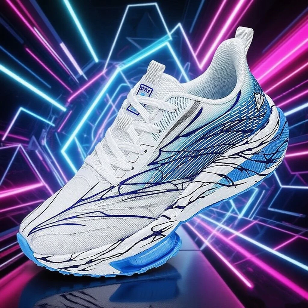 

2025 New Couples Running Shoes Rebound Shock-Absorbant Jogging Sneakers Breathable Trail Running Shoes Fashion Outdoor Sneakers