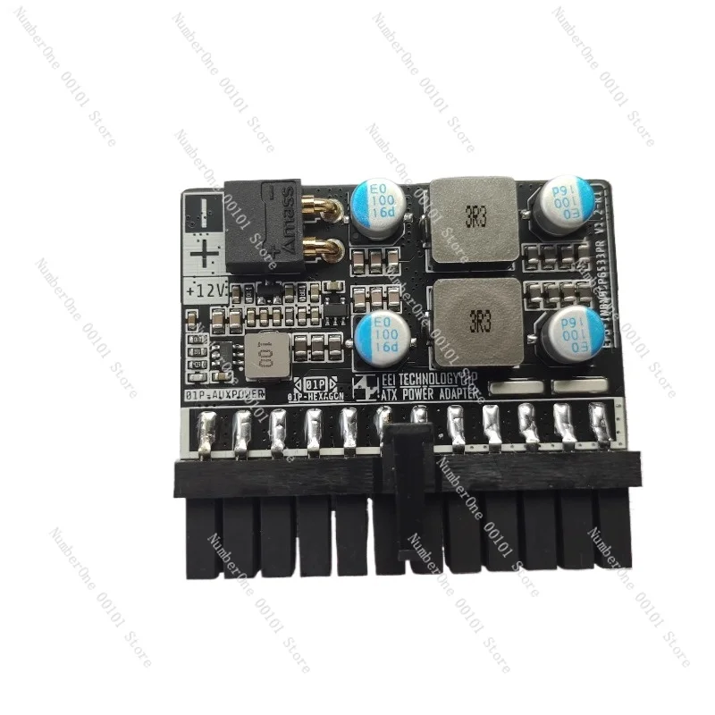 High Efficiency, Low Ripple DC-ATX Silent In-Line Power Module Adapter Board Server Power Retrofit ITX