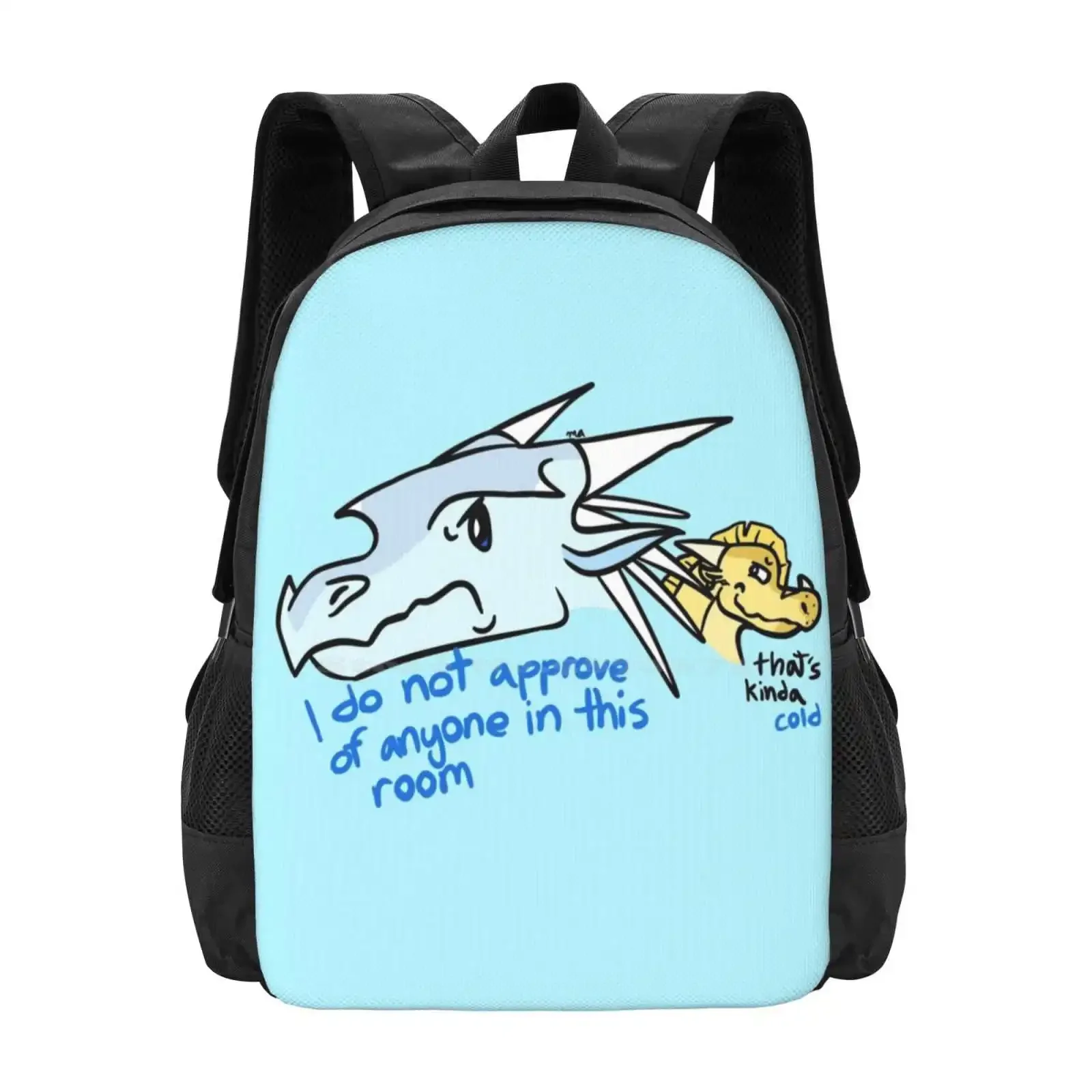 Casual Winter And Qibli Large Capacity School Backpack Laptop Bags Wings Of Fire Winter Wings Of Fire Qibli