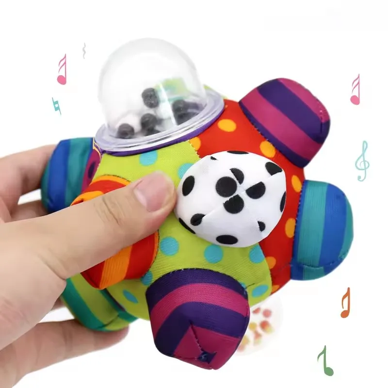 Baby Rattle Educational Toys Sensory Bumpy Ball Baby Cognitive Developmental Toy Newborn Handbell Rattles Toys For 0 24 Months