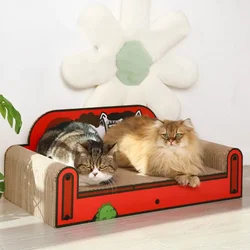 New Cat Sofa Cat Bed Kittens Paw Grinding Toy Corrugated Cardboard Wear-Resistant Large Space Mat Pet Supplies Pet Accessories