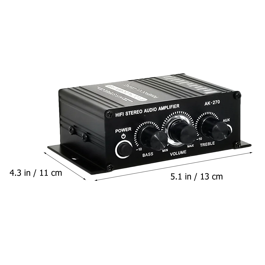 

Dual Channel Digital Audio Power Amplifier 12V Mini Amplifier For Passive Speaker Stereo Sound Enhancer Computer Car Strong