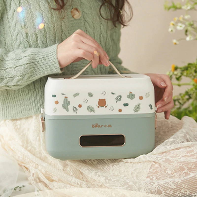 Bear electric lunch box microcomputer reservation large-capacity convenient automatic power off can be plugged in for heating