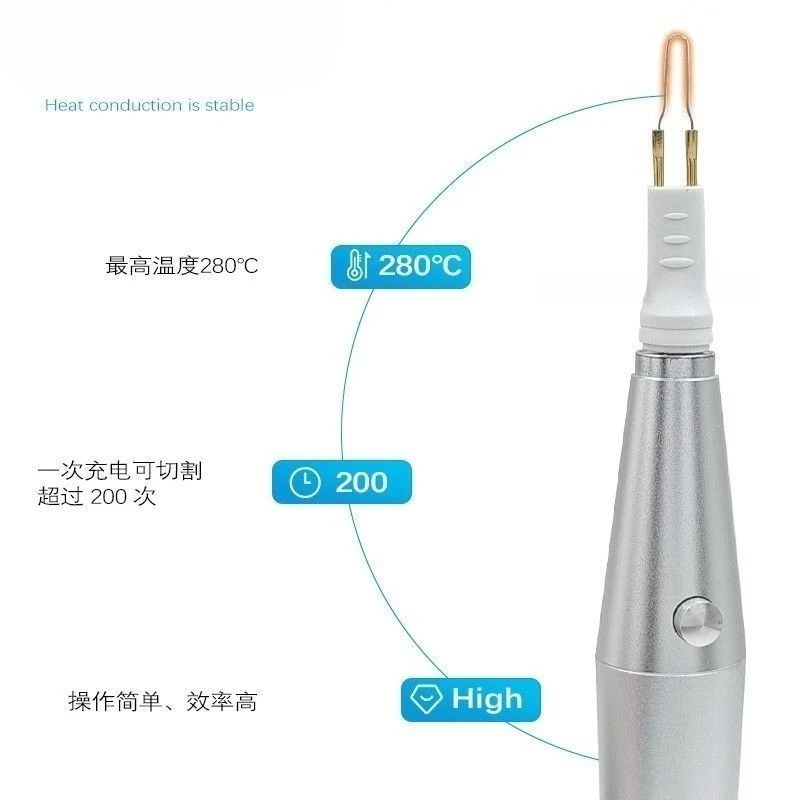 Lab Tooth Glue Tip Cutter, Fuse with 8 Tip Heating Tools. Heating Pen s
