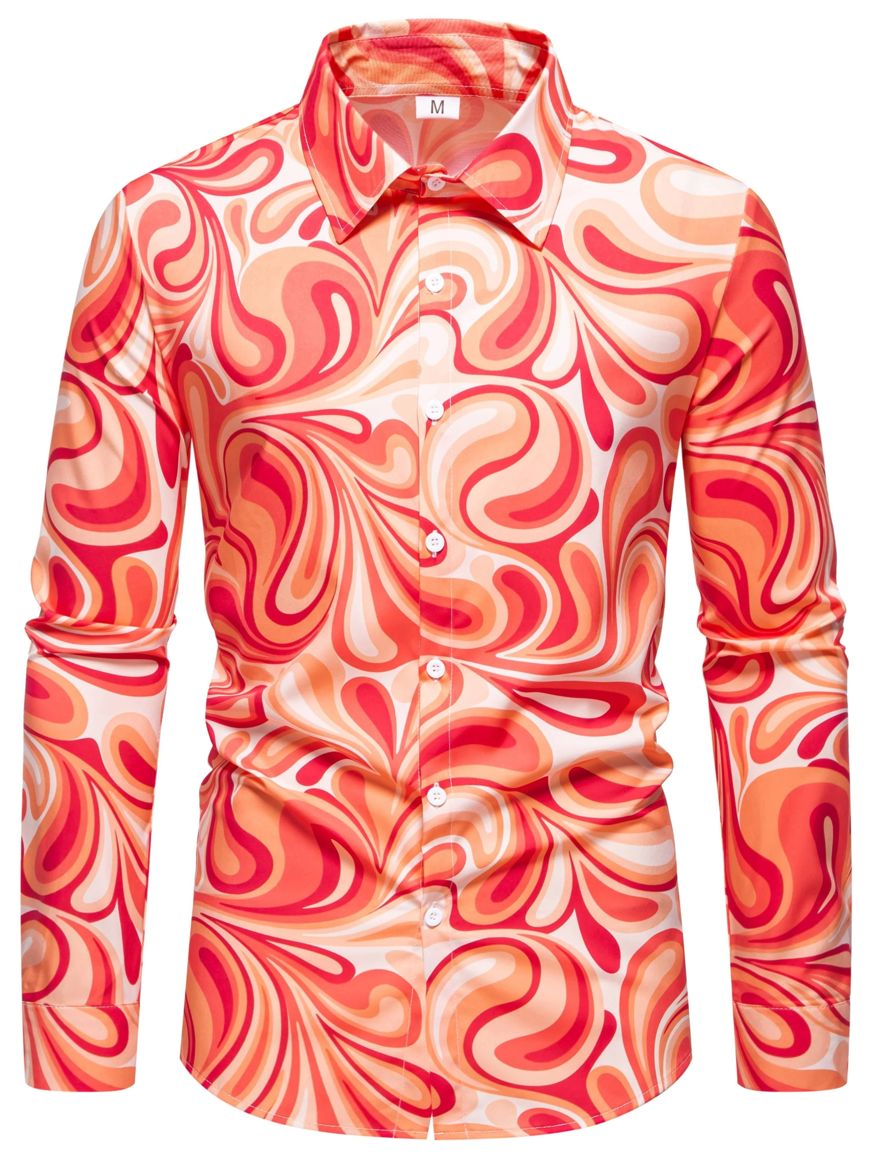 

Men's Shirt Spring And Autumn New Long Sleeve Shirt with Turned Collar Fashion Design Elements Hawaiian Shirt Men's Clothing Top