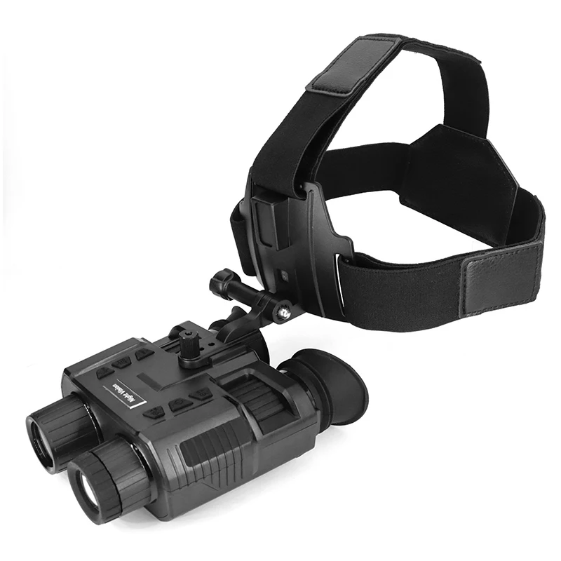 NV8000 3D Night Vision Binoculars Goggles With Dual-screen Binocular 1080P Head Mount IR Night Vision Device Hunting Telescope